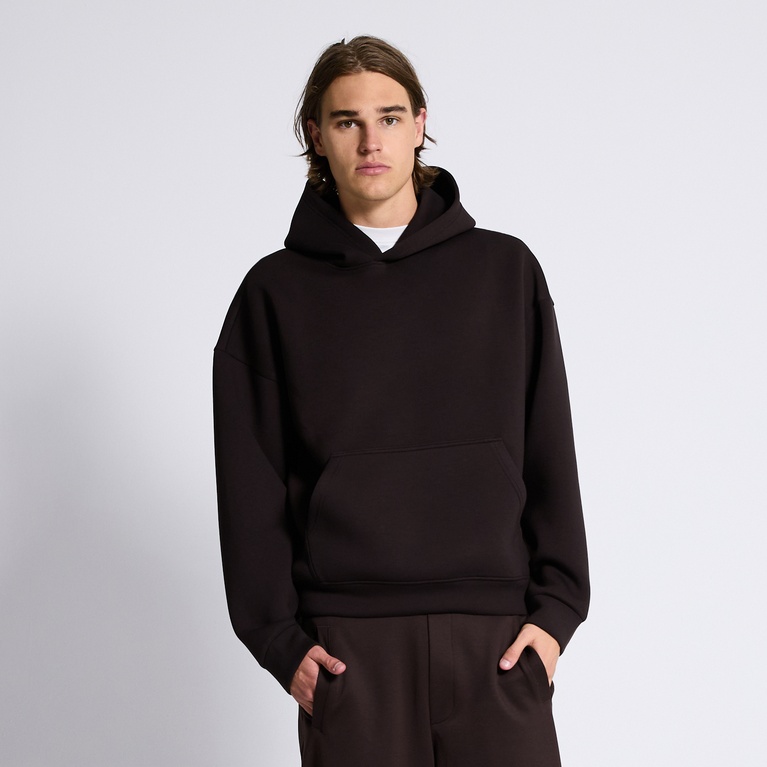 Scuba hoodie "Sloan" Dark Brown